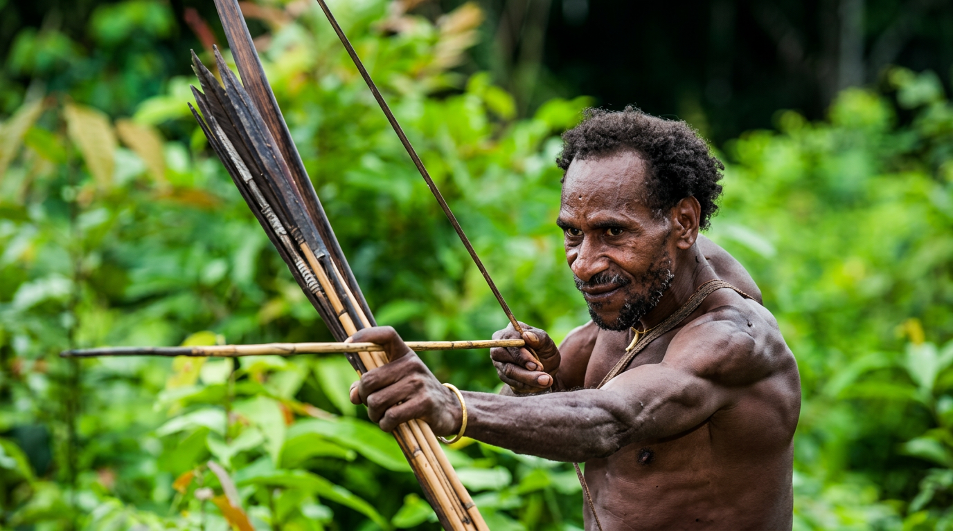 Les Korowai — Papouasie — illustration