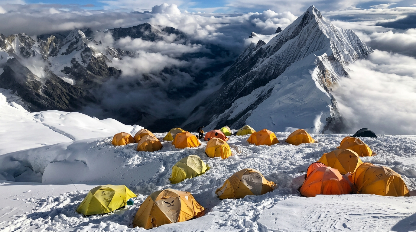 Ascension du Mera Peak — illustration