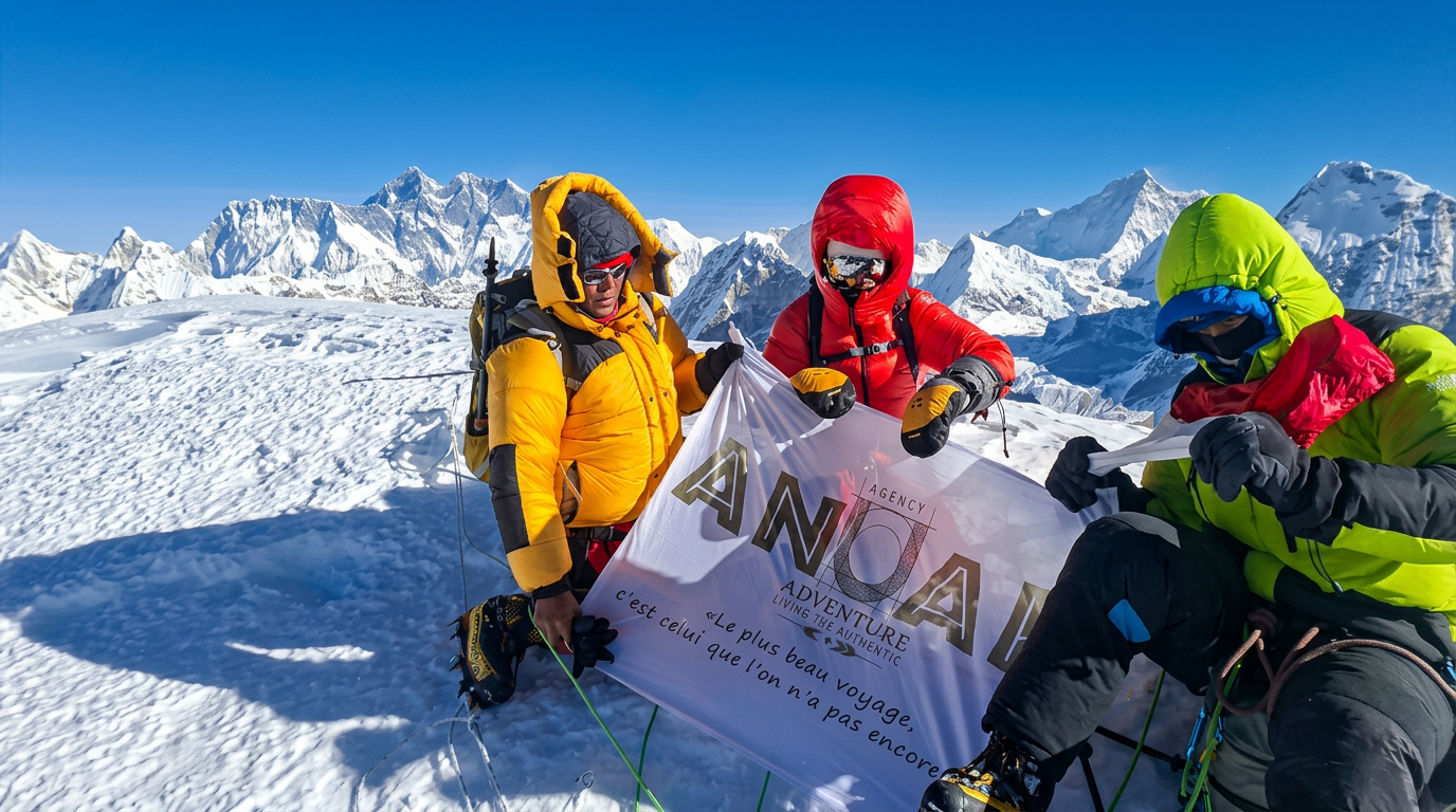 Ascension du Mera Peak — illustration