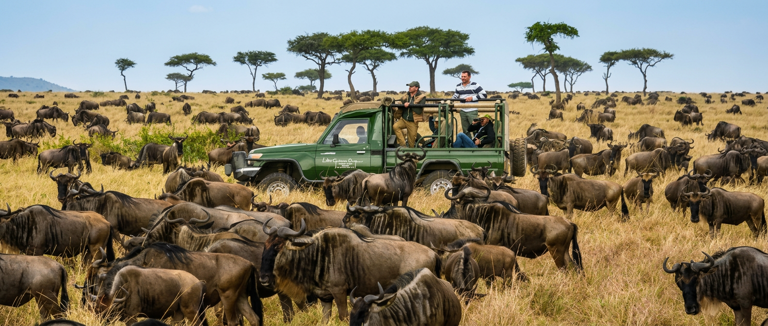 Grande migration des gnous au Serengeti