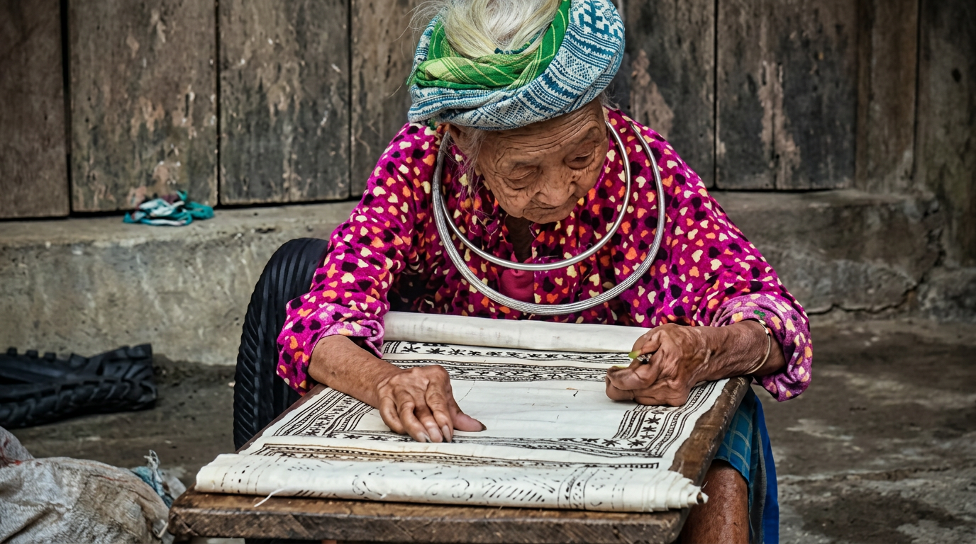 Femme d'une minorité ethnique dans la région de Ha Giang