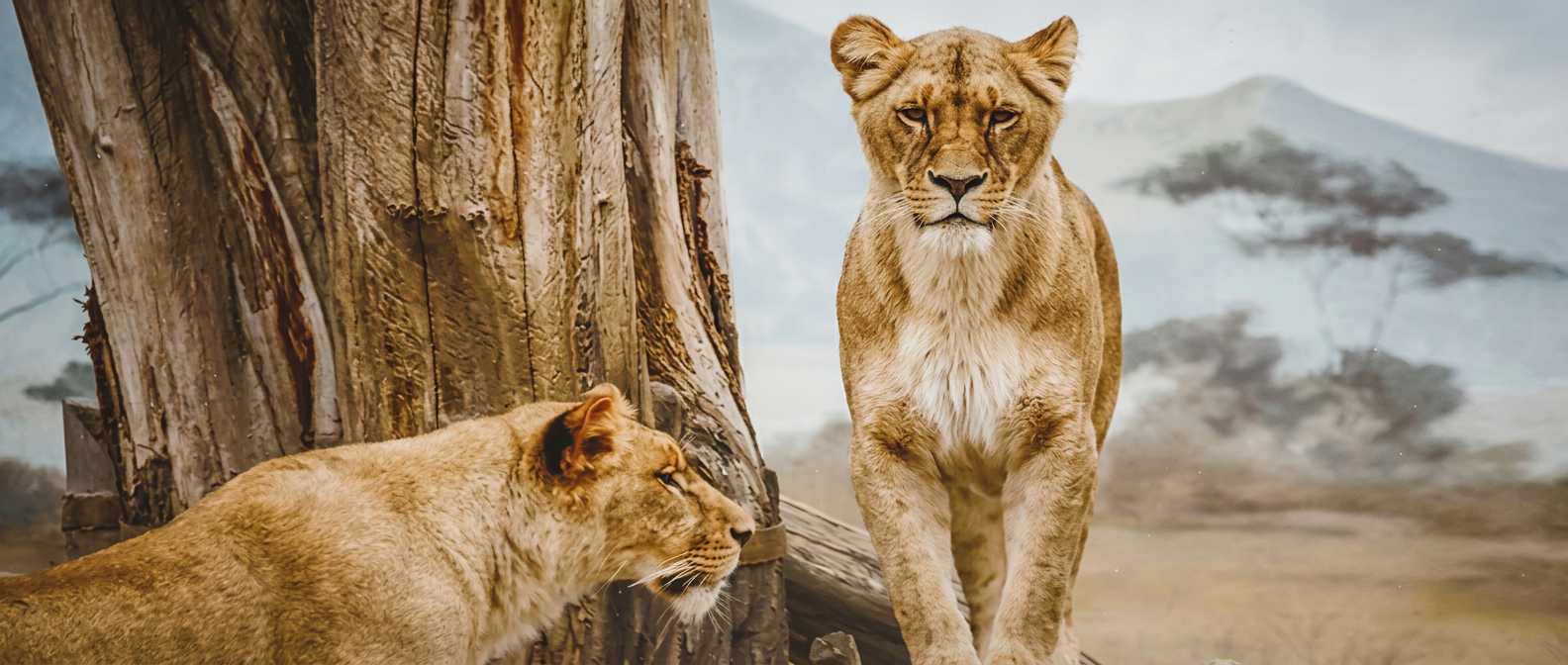 Lions du Ngorongoro